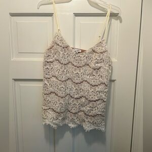 love, Fire Ivory Lace Camisole